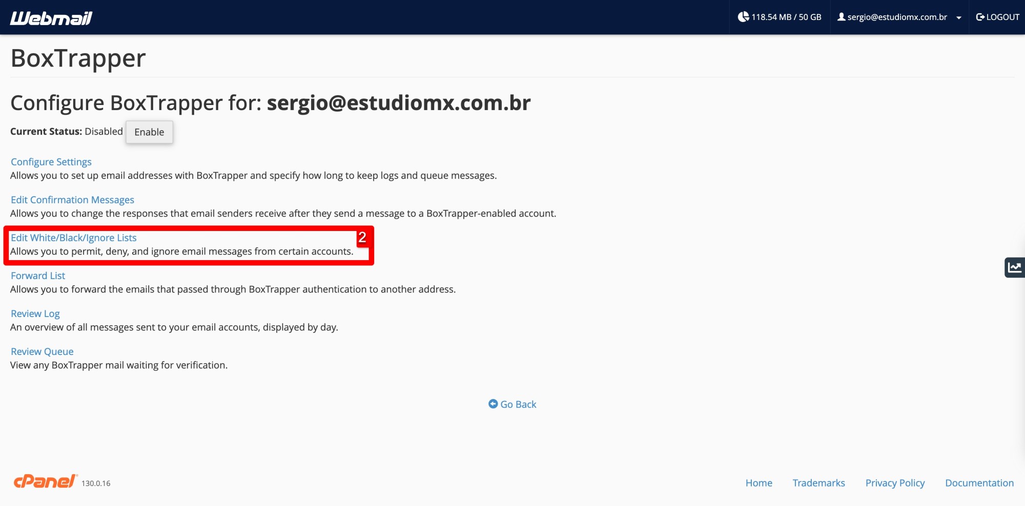 Adicionar remetente &agrave; Whitelist (Lista de Remetentes Confi&aacute;veis)