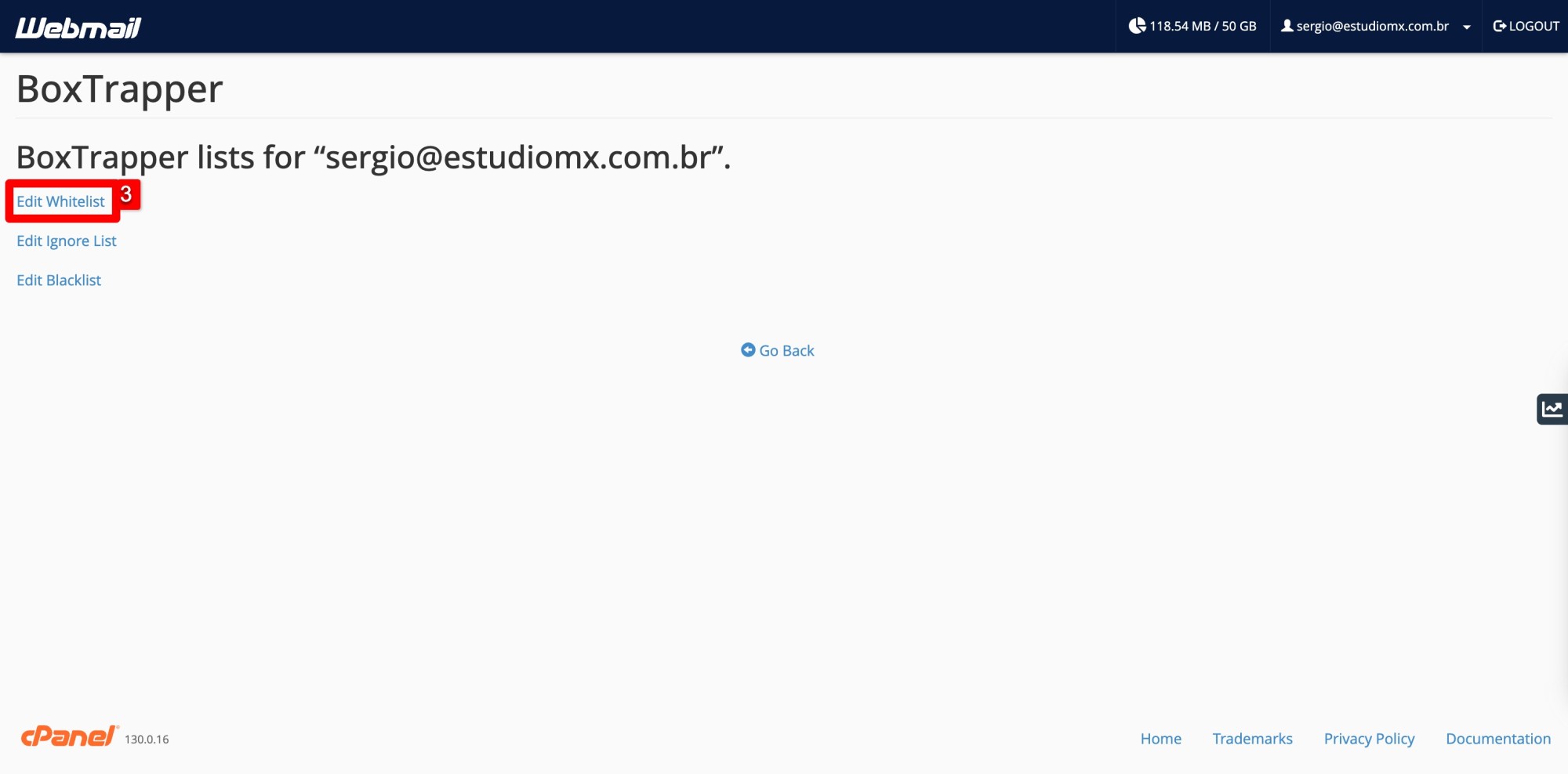 Adicionar remetente &agrave; Whitelist (Lista de Remetentes Confi&aacute;veis)